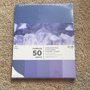 Recollections Purple Cardstock Pack - 50 Sheets